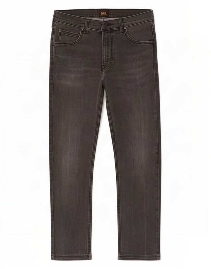Lee Mens Luke Slim Jeans W33 L26 Algodão Cinza