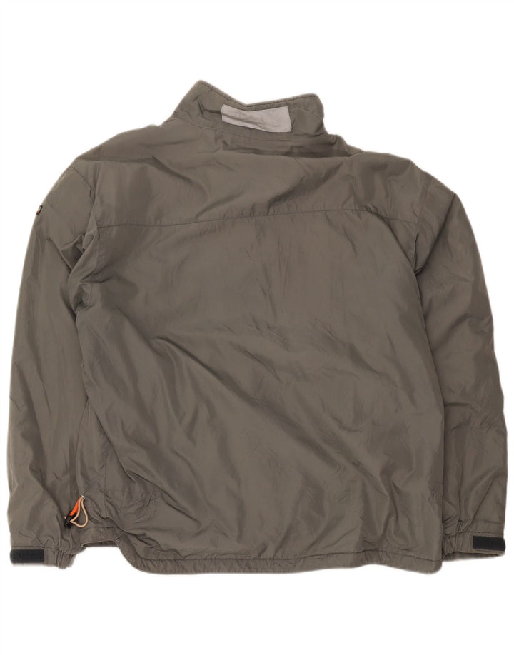 Jaqueta bomber masculina Napapijri Reino Unido 40 grande cinza nylon