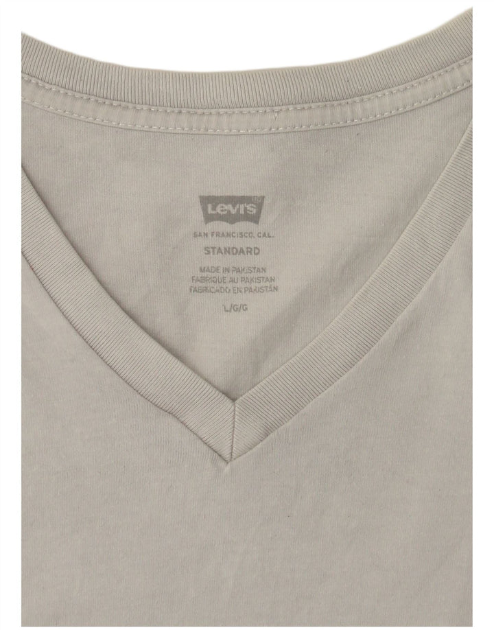 Camiseta masculina LEVI'S Standard Fit top grande cinza