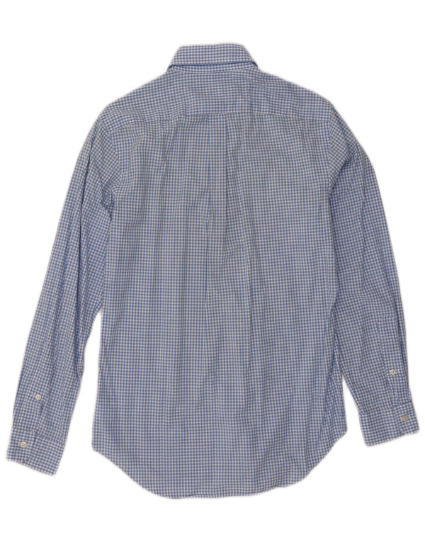 Camisa masculina Ralph Lauren XS azul algodão guingão