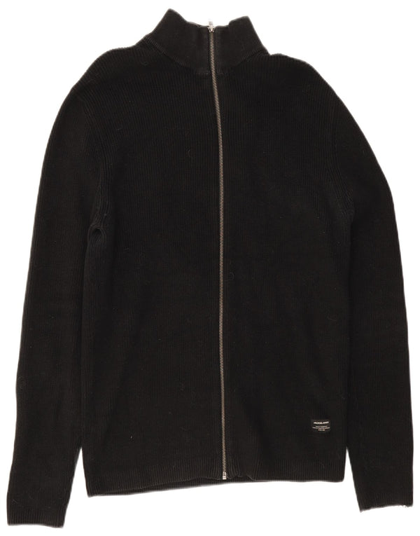 Suéter cardigã masculino Jack & Jones XL algodão preto