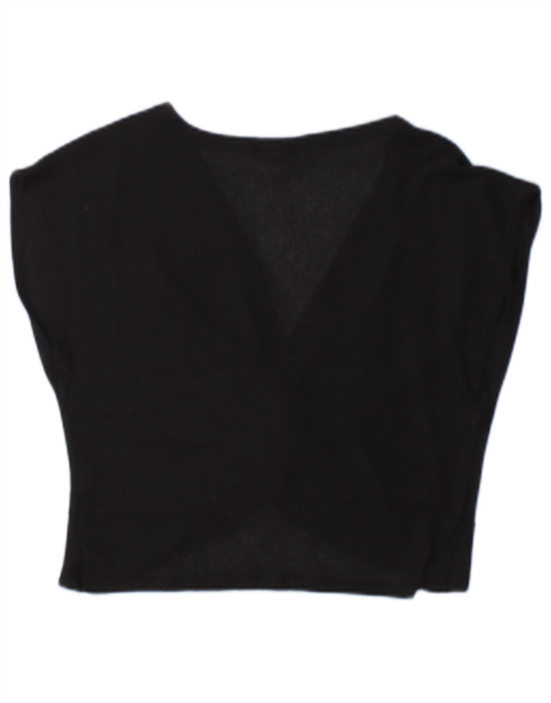 Blusa feminina Zara Top UK 10 pequeno poliéster preto