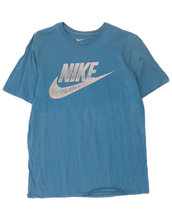 Camiseta Nike Masculina Athletic Cut Graphic Top Azul Médio
