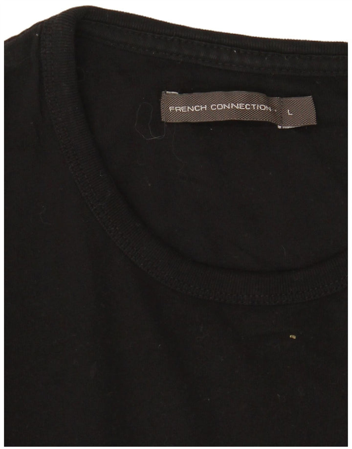 Camiseta masculina French Connection grande preta