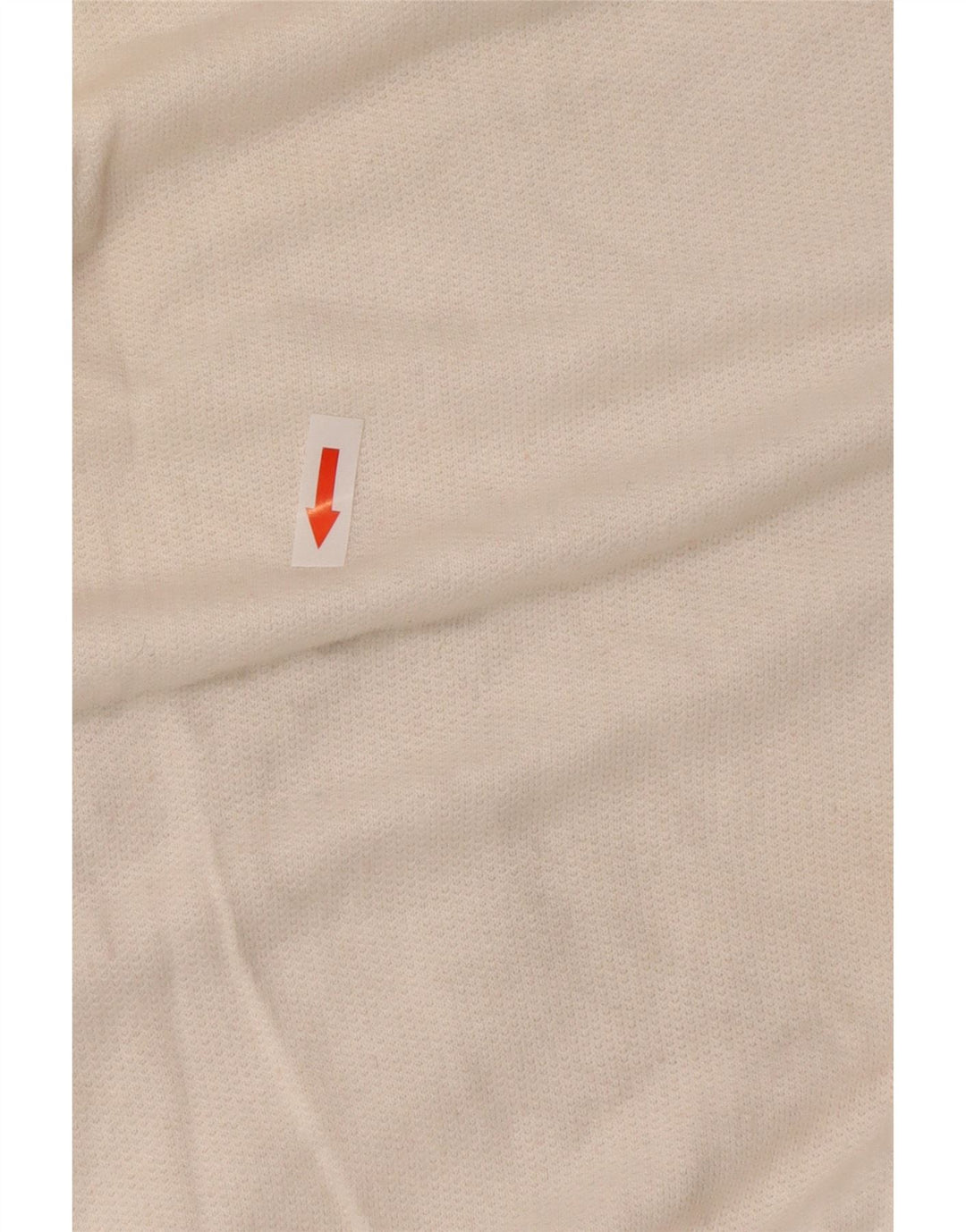 Suéter feminino vintage com gola redonda e botão IT 44 bloco colorido branco médio