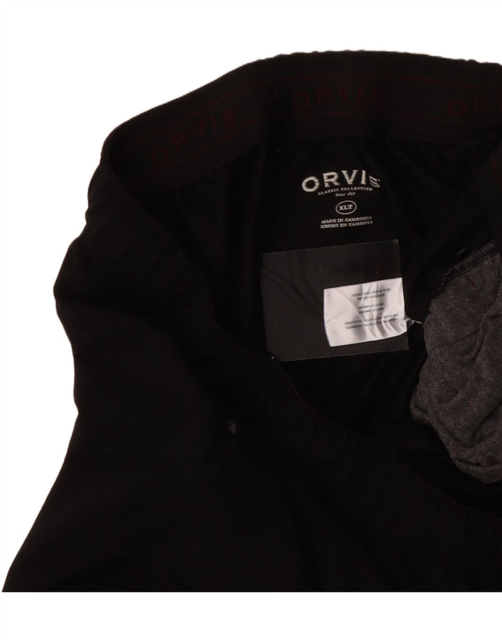 Calça de treino alta masculina ORVIS XL preto rayon