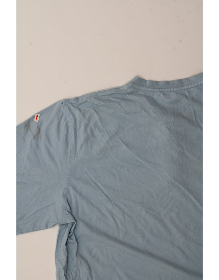 EDDIE BAUER Mens Traditional Fit T-Shirt Top XL Blue Cotton Vintage Eddie Bauer and Second-Hand Eddie Bauer from Messina Hembry 
