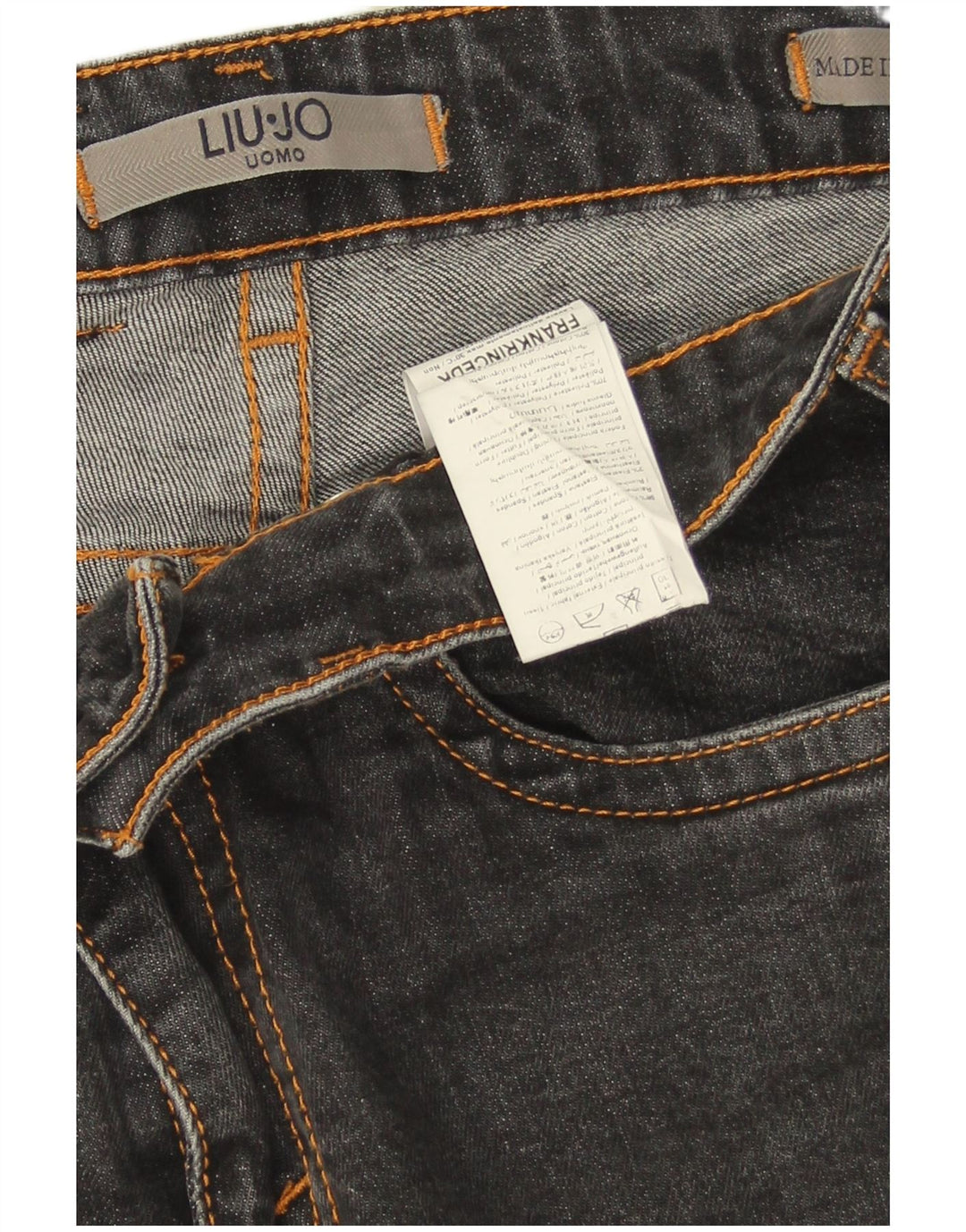 Liu Jo Masculino Uomo Slim Jeans W32 L29 Cinza Algodão