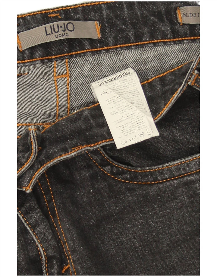 Liu Jo Masculino Uomo Slim Jeans W32 L29 Cinza Algodão