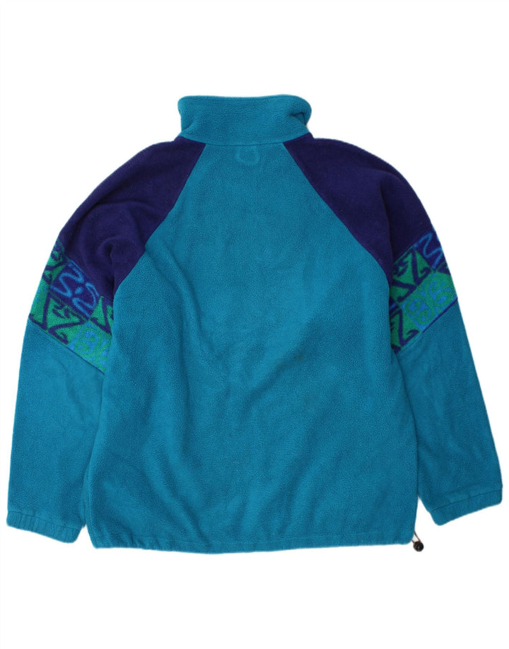 SALEWA Masculino Polartec Zip Neck Fleece Jumper XL Azul Colourblock Poliéster