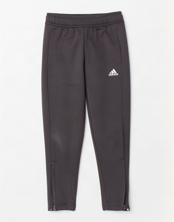 Adidas Boys Aeroready Tracksuit Trousers 5-6 Years Black Polyester
