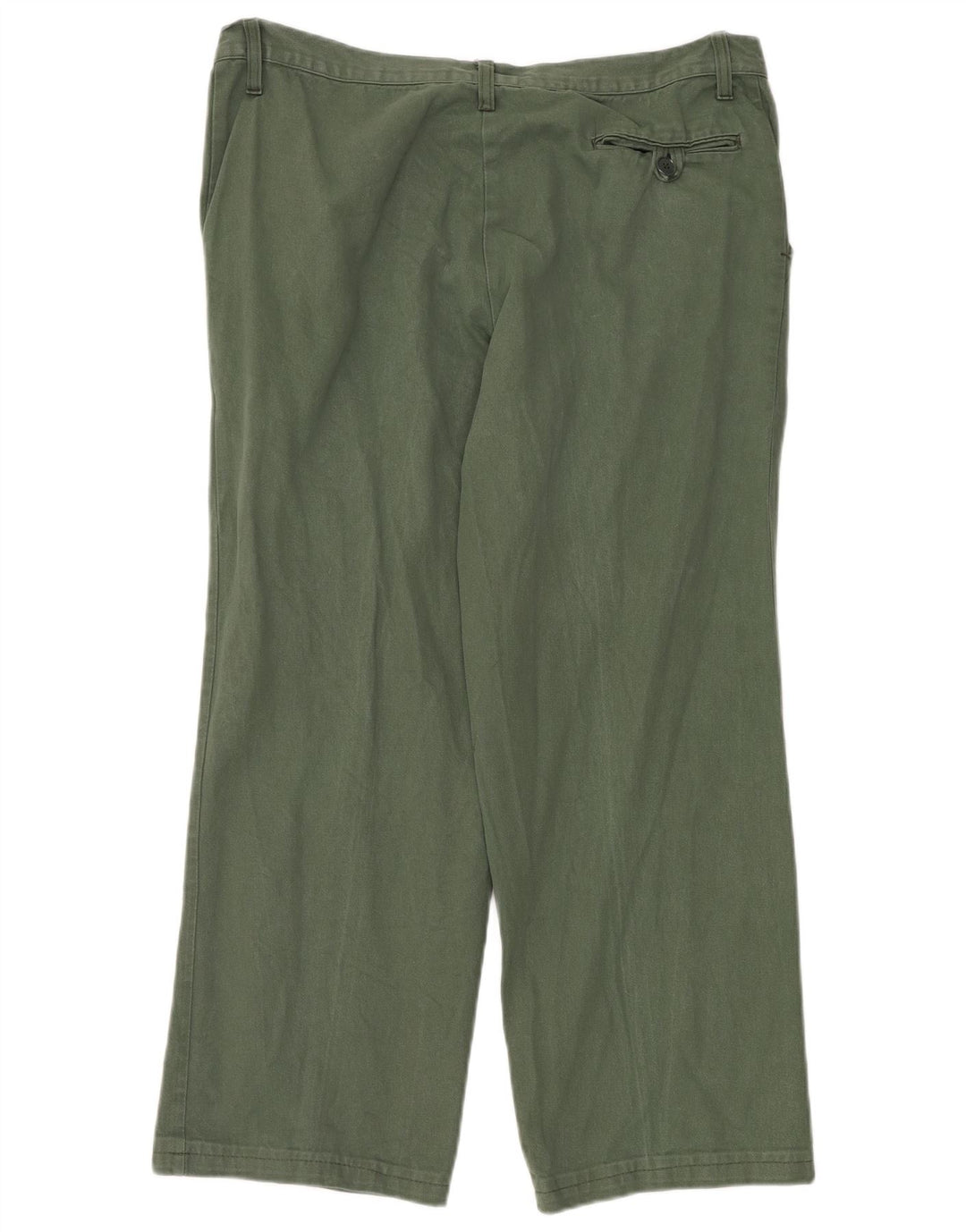 Calça chino reta masculina VINTAGE W38 L30 verde