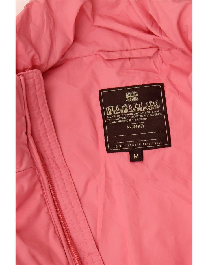 Colete acolchoado feminino Napapijri UK 12 rosa médio