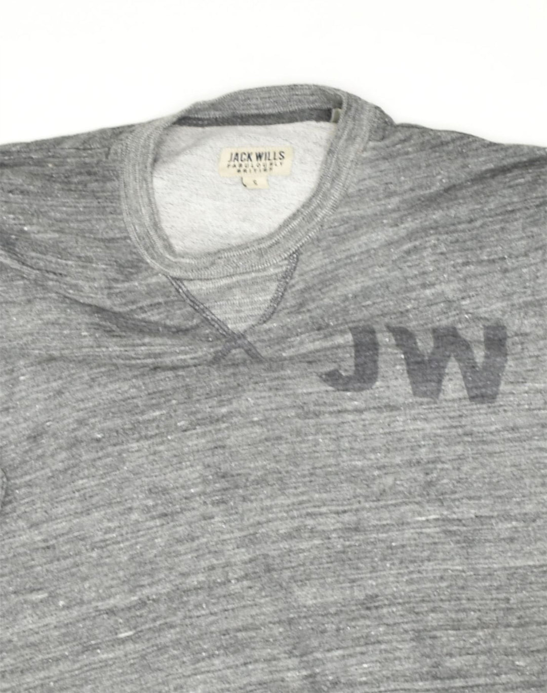 JACK WILLS Mens Graphic Sweatshirt Jumper Small Grey Cotton | Vintage Jack Wills | Thrift | Second-Hand Jack Wills | Used Clothing | Messina Hembry 