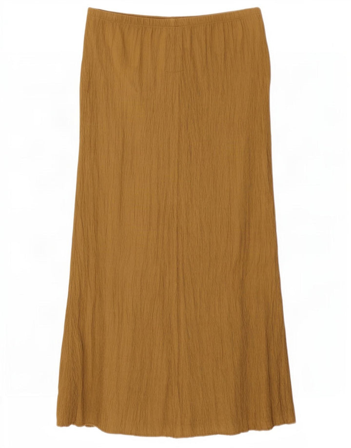 Zara Saia maxi feminina média W28 viscose bege