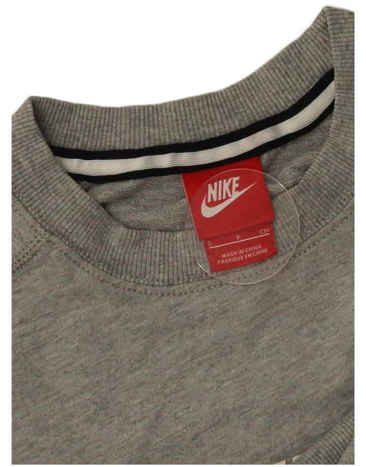 Moletom gráfico masculino Nike Jumper pequeno cinza manchado