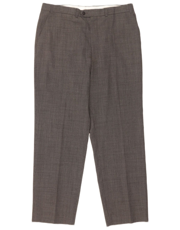 Calça masculina Marks & Spencer St. Michael Suit W36 L31 cinza Houndstooth