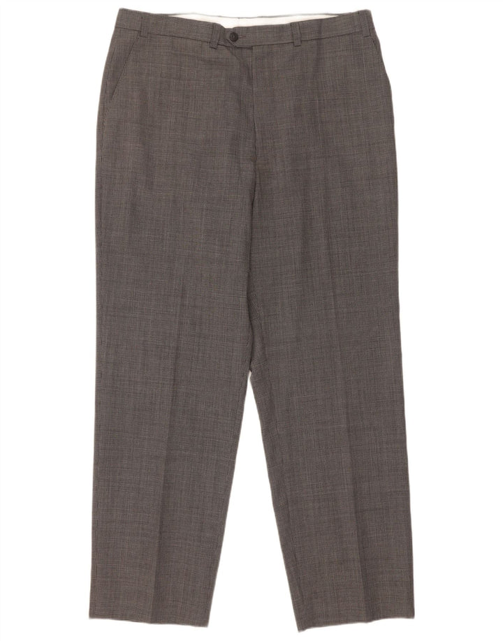 Calça masculina Marks & Spencer St. Michael Suit W36 L31 cinza Houndstooth