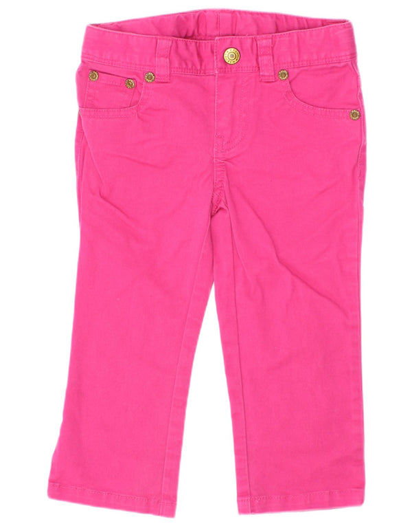Polo Ralph Lauren Jeans retos para meninas 2-3 anos W20 L12 algodão rosa
