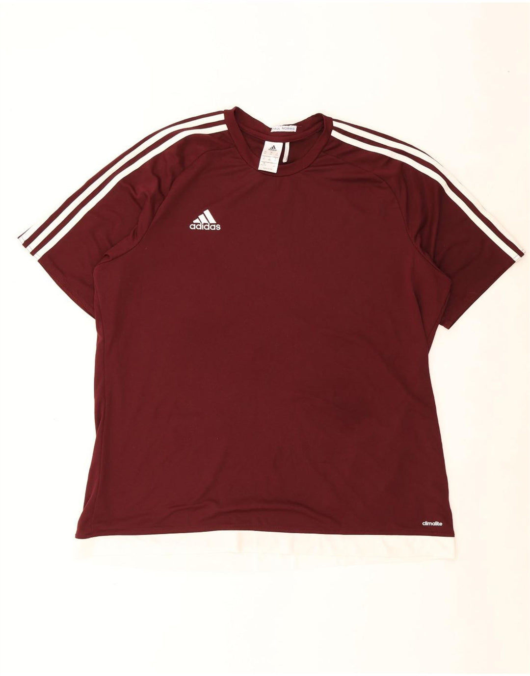 Adidas Masculino Climalite Camiseta Top 2XL Borgonha Poliéster