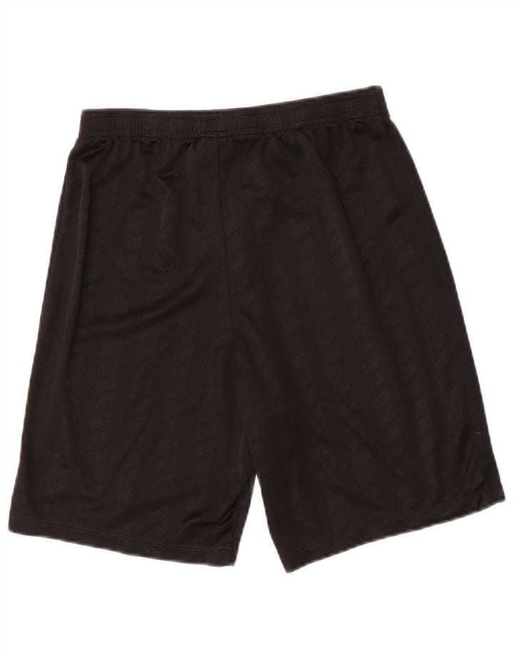 Shorts esportivos masculinos Nike Dri Fit pequenos de poliéster listrado preto
