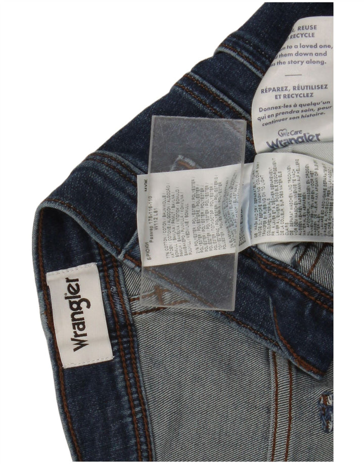 Wrangler Masculino Texas Slim Jeans W44 L32 Azul Algodão