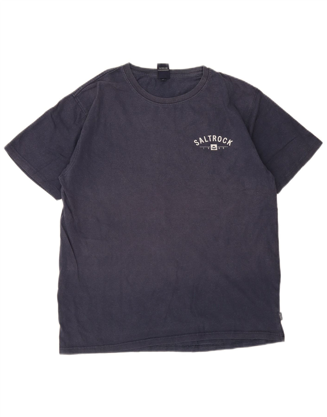 Camiseta masculina gráfica Saltrock Top médio algodão azul marinho