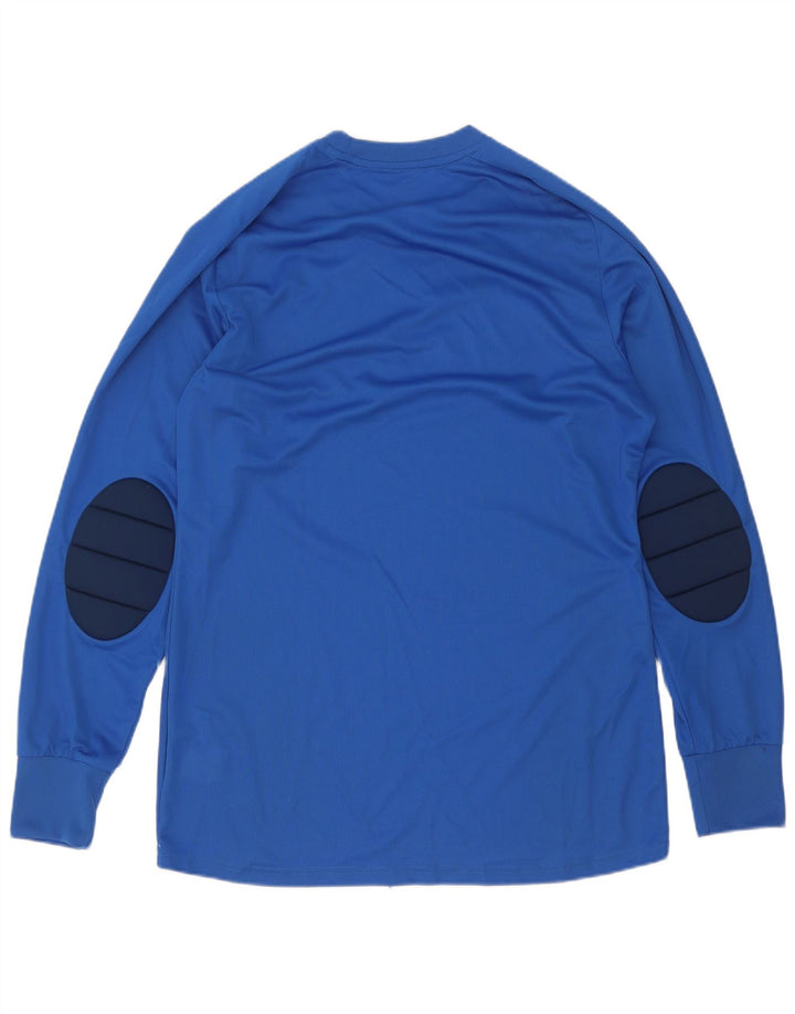 Adidas Mens Climalite Top Manga Longa Médio Azul Colourblock Poliéster