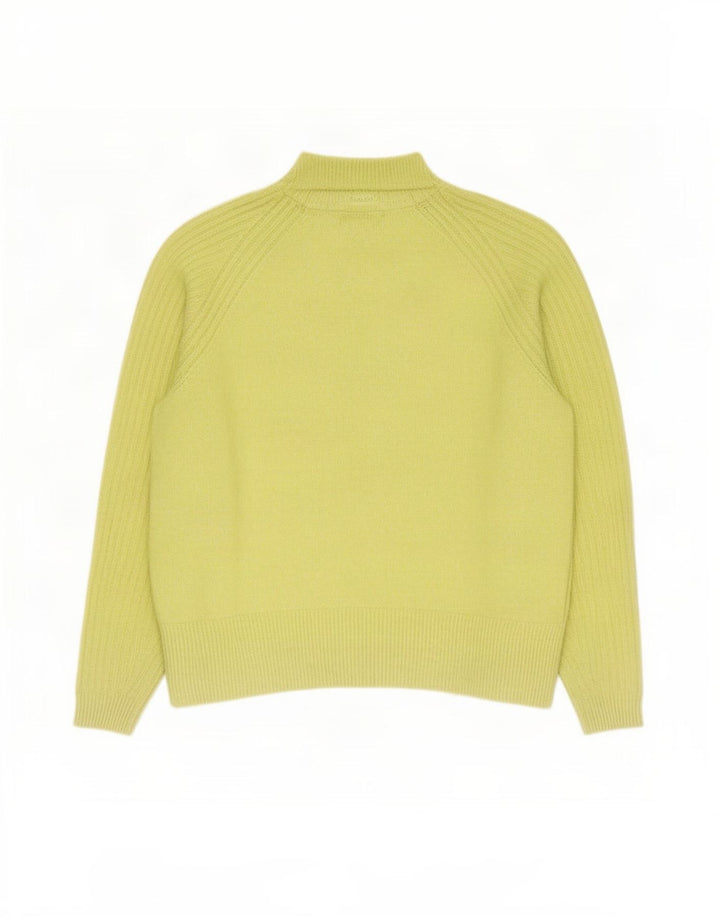Suéter feminino Marks & Spencer com gola tartaruga Reino Unido 14 verde médio