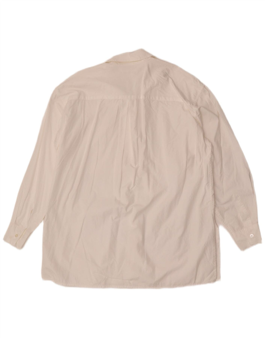Camisa oversized feminina Banana Republic Reino Unido 14 algodão branco médio