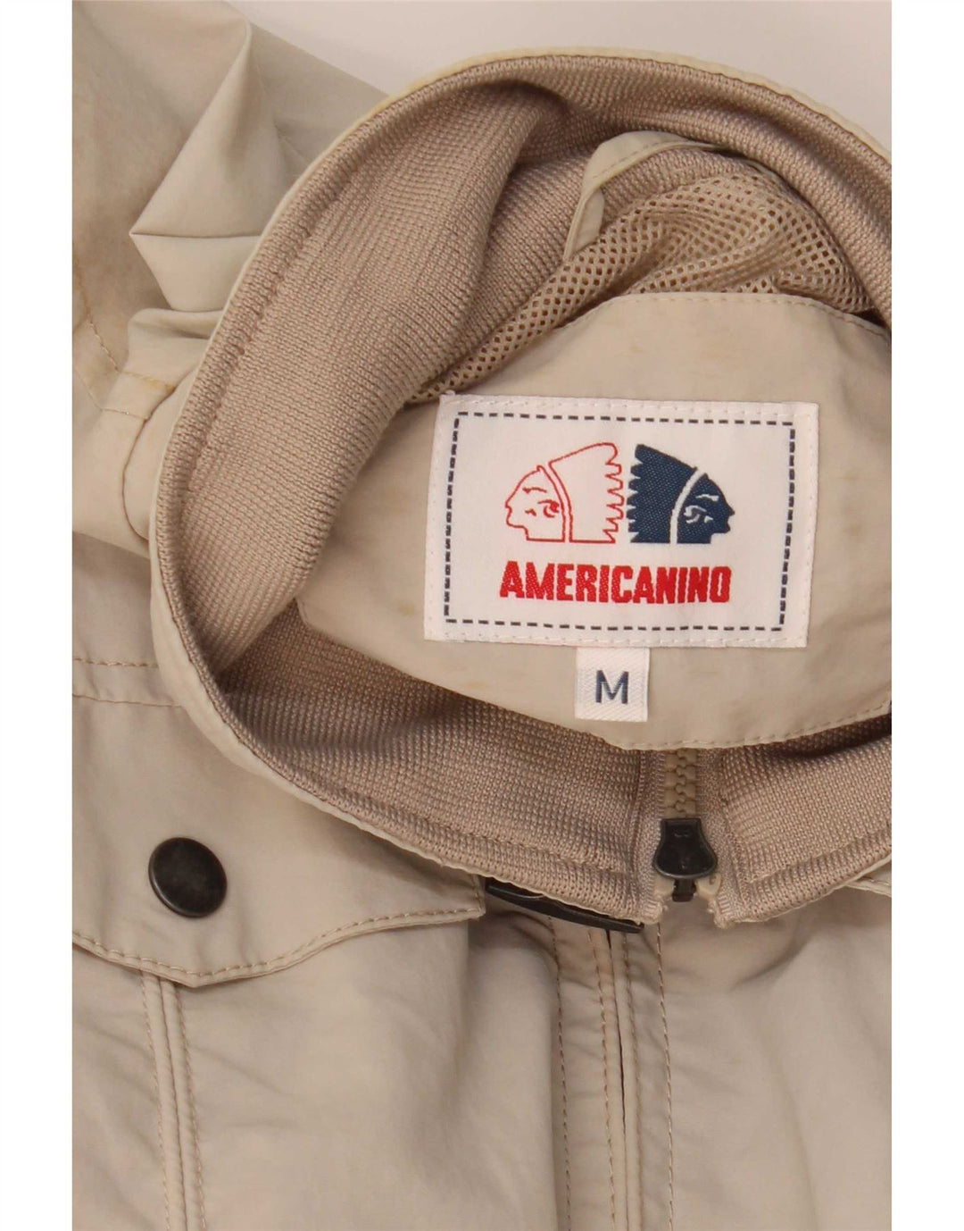 Jaqueta bomber masculina Americanino UK 38 poliamida bege médio