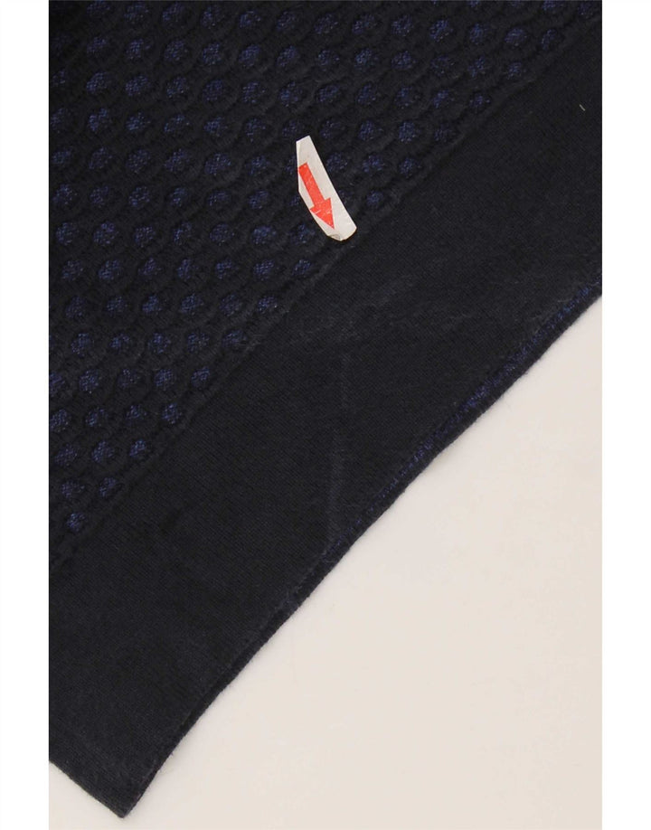 Suéter masculino Calvin Klein com gola redonda pequeno azul marinho
