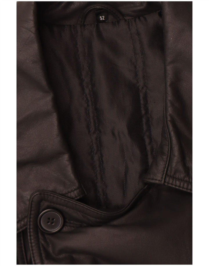 Casaco impermeável masculino de couro WESTBURY IT 52 XL couro preto