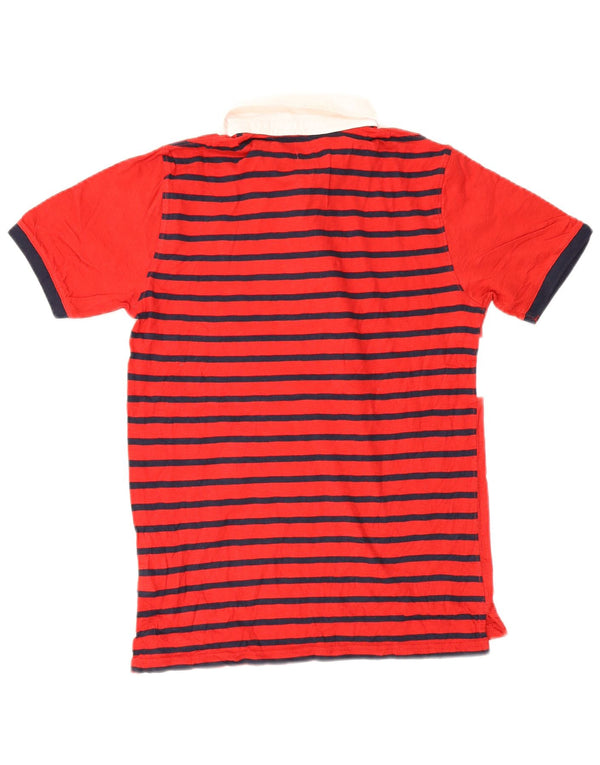 Camisa polo de rugby Gap Boys 13-14 anos 2XL algodão colorblock vermelho