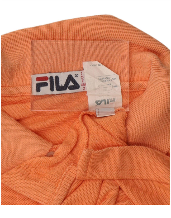 Camisa polo masculina Fila IT 54 XL laranja algodão