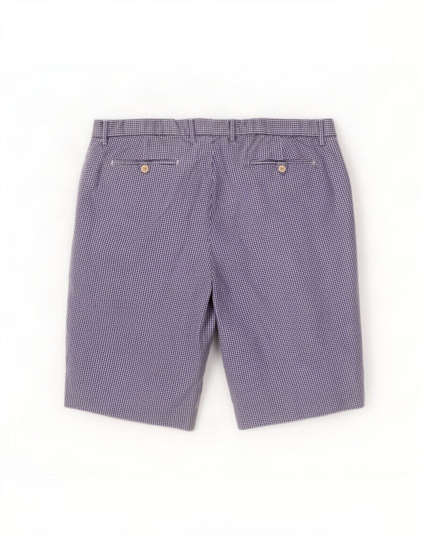 Polo Ralph Lauren Mens Chino Shorts W38 XL Azul Gingham Algodão