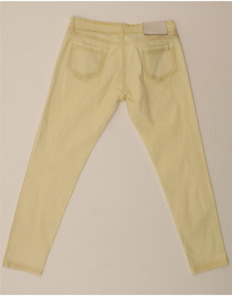 PRADA Womens Slim Casual Trousers W34 L29 Beige Cotton Vintage Prada and Second-Hand Prada from Messina Hembry 