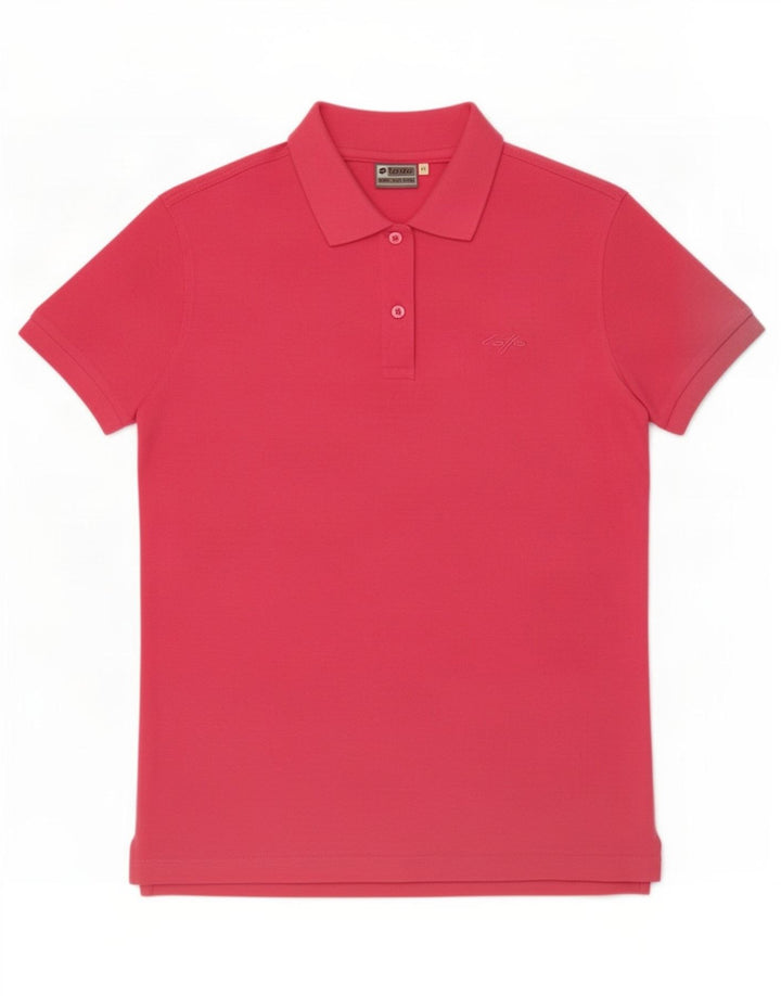 Camisa polo feminina Lotto rosa médio