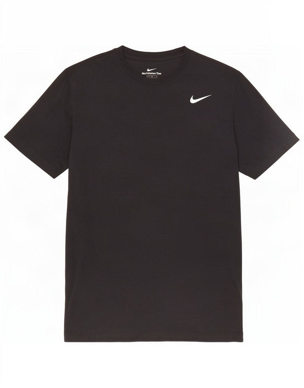 Camiseta Nike Masculina Dri Fit Top Médio Algodão Preto