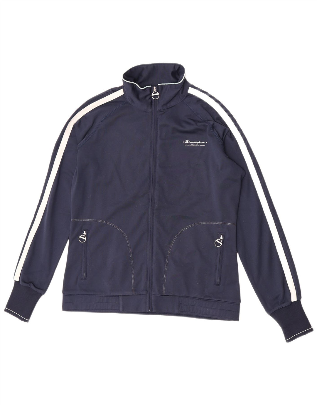 Jaqueta feminina Champion Heritage Tracksuit Top UK 16 grande azul marinho