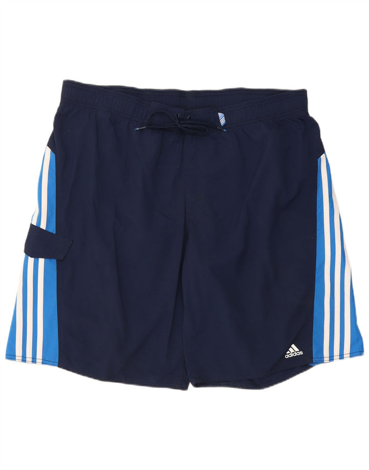 Shorts de natação masculino Adidas XL azul marinho nylon