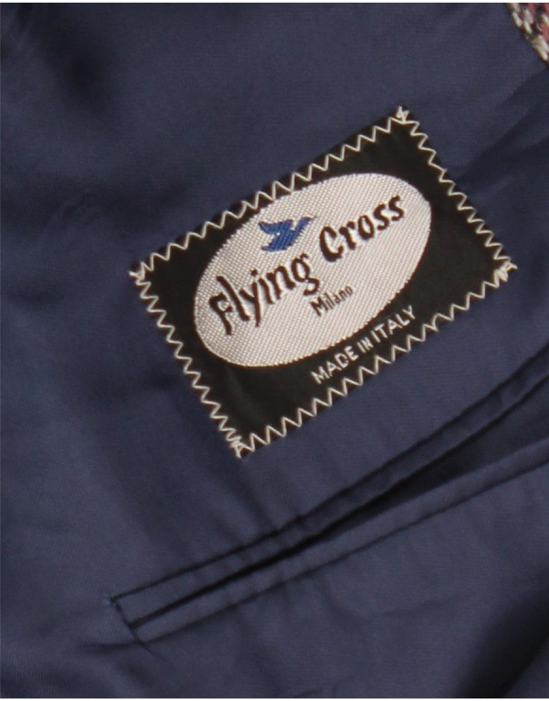 Jaqueta blazer masculina vintage IT 50 grande lã espinha de peixe multicolorida