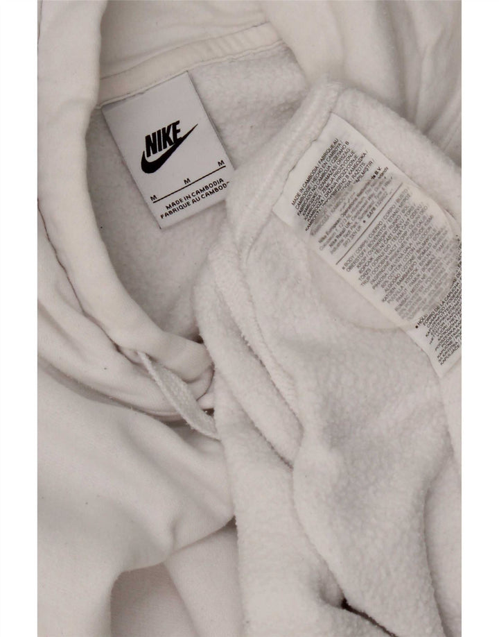 Nike Mens Hoodie Jumper Médio Algodão Branco