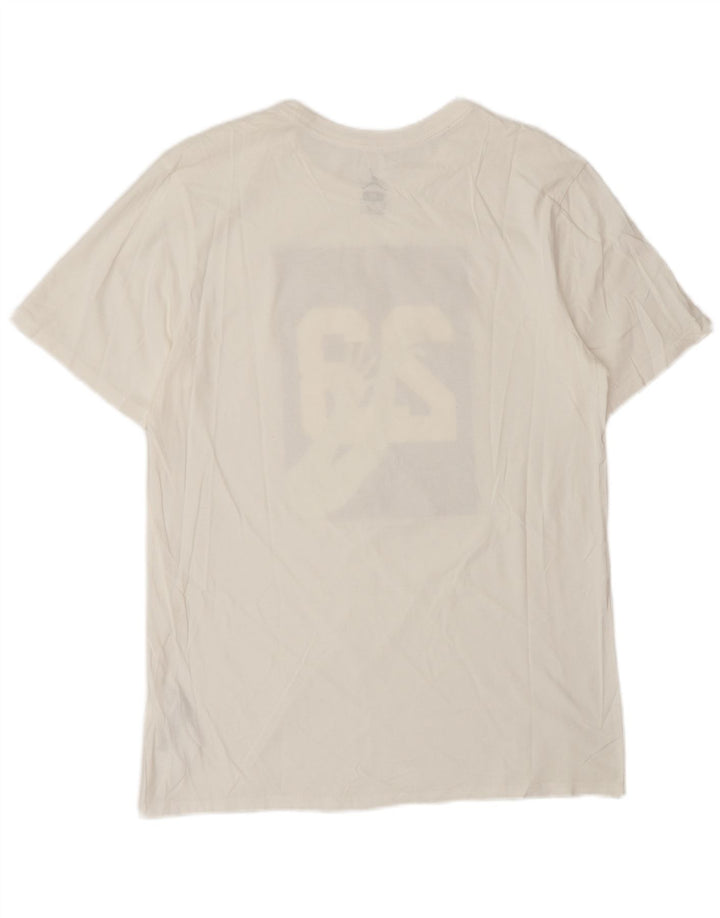 Camiseta Jordan masculina gráfica Top médio algodão branco