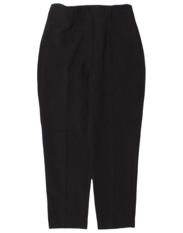 Zara Calça feminina casual cônica média W28 L27 poliéster preto