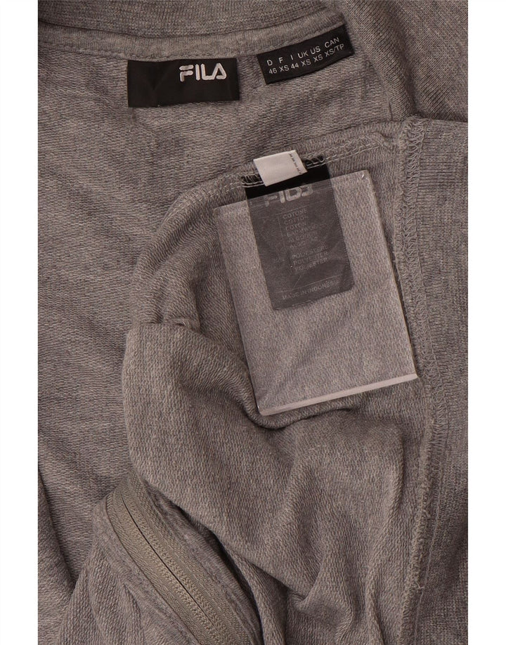 Fila Mens Tracksuit Top Jacket XS Algodão Cinza