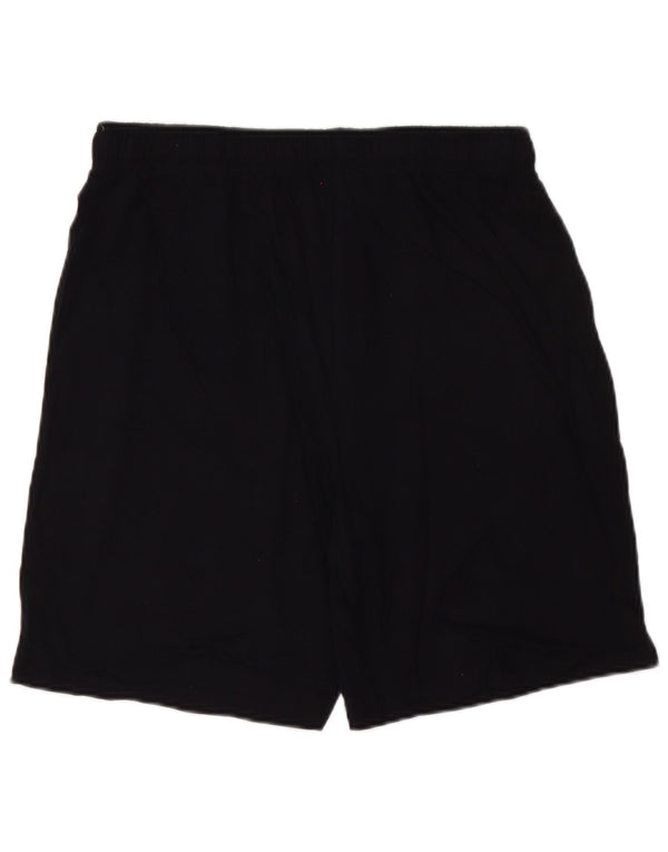 Lotto Mens Sport Shorts Grande Algodão Preto