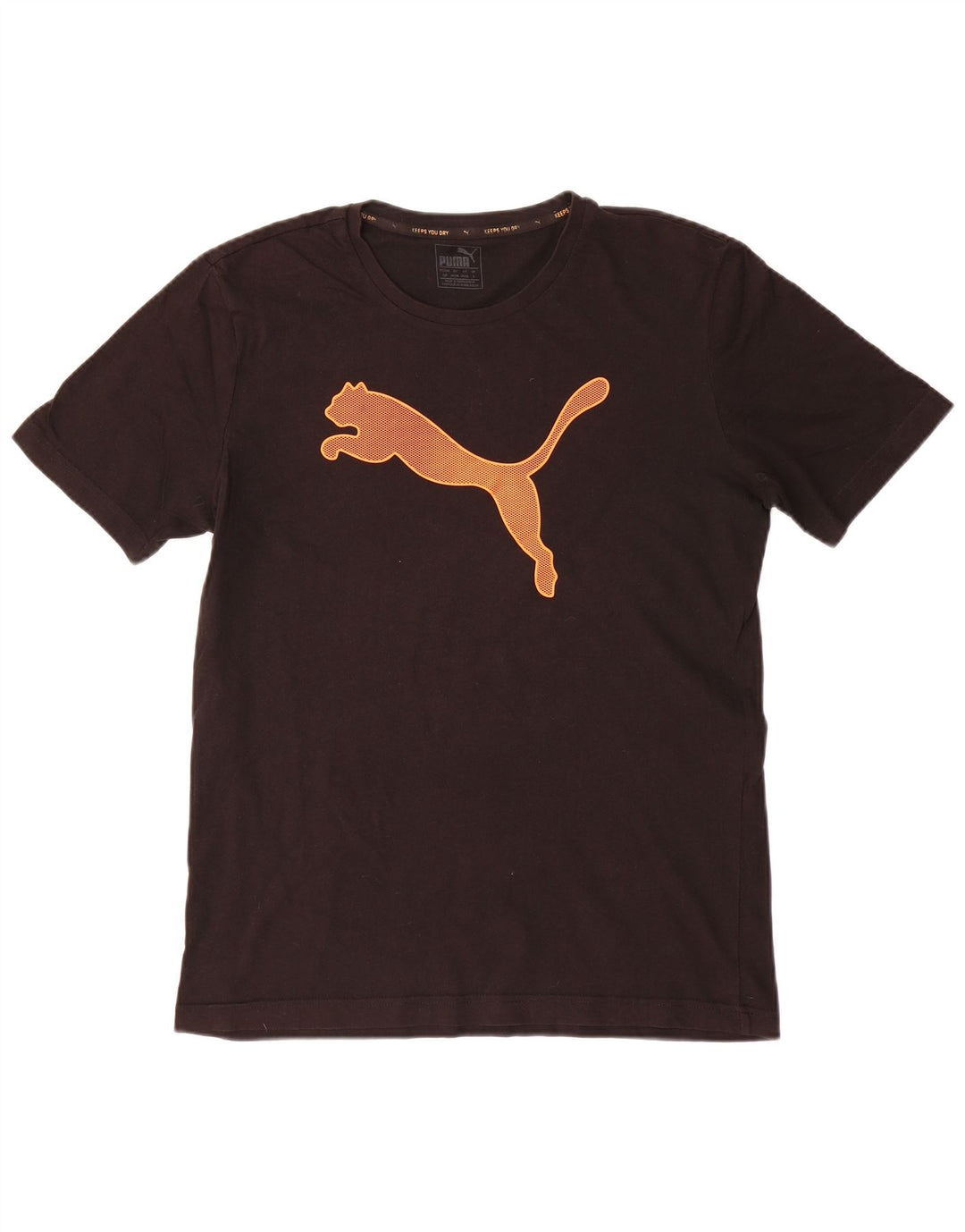 Camiseta masculina PUMA com estampa gráfica pequena preta