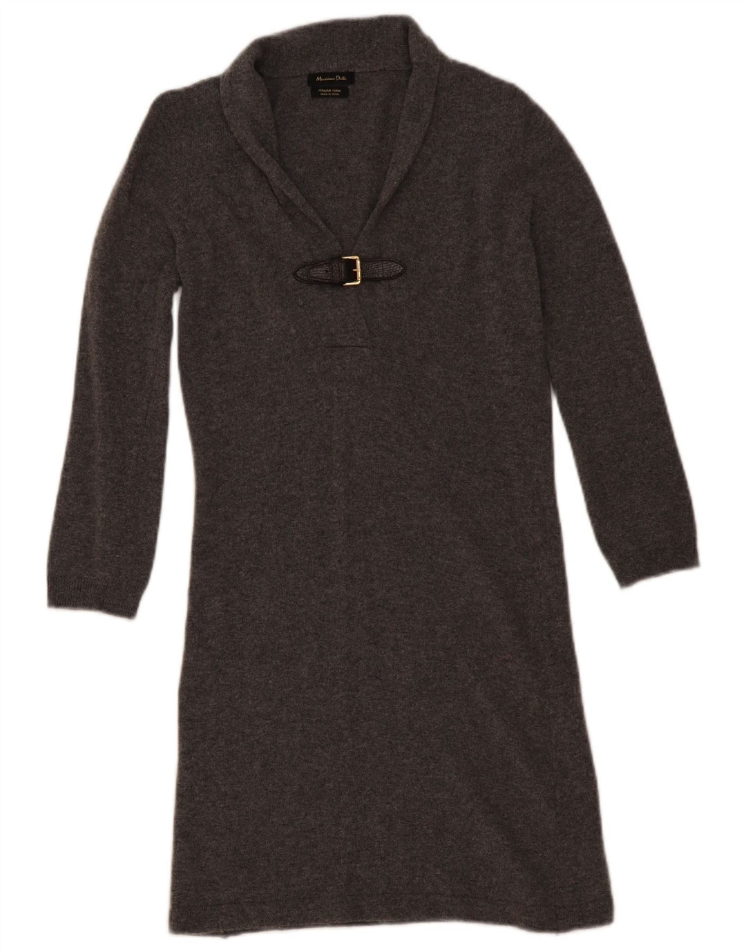 Vestido Jumper Massimo Dutti Feminino UK 6 XS Cinza