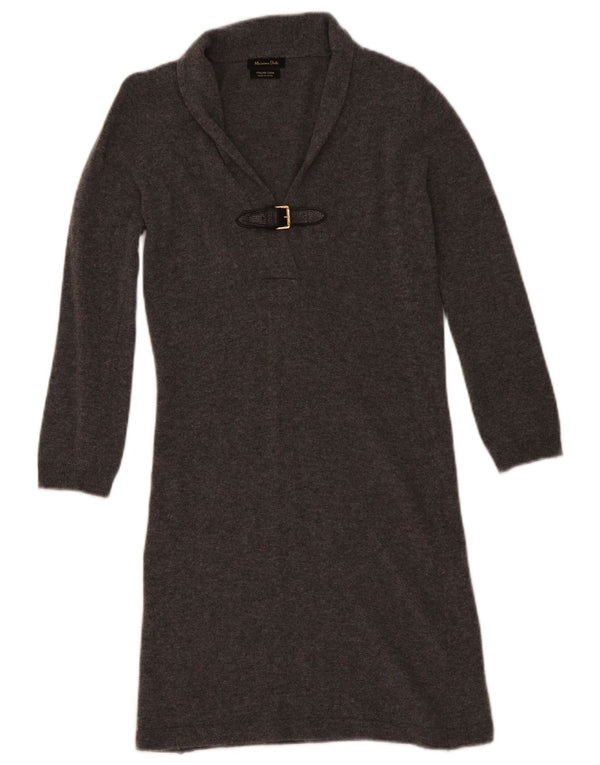 Vestido Jumper Massimo Dutti Feminino UK 6 XS Cinza